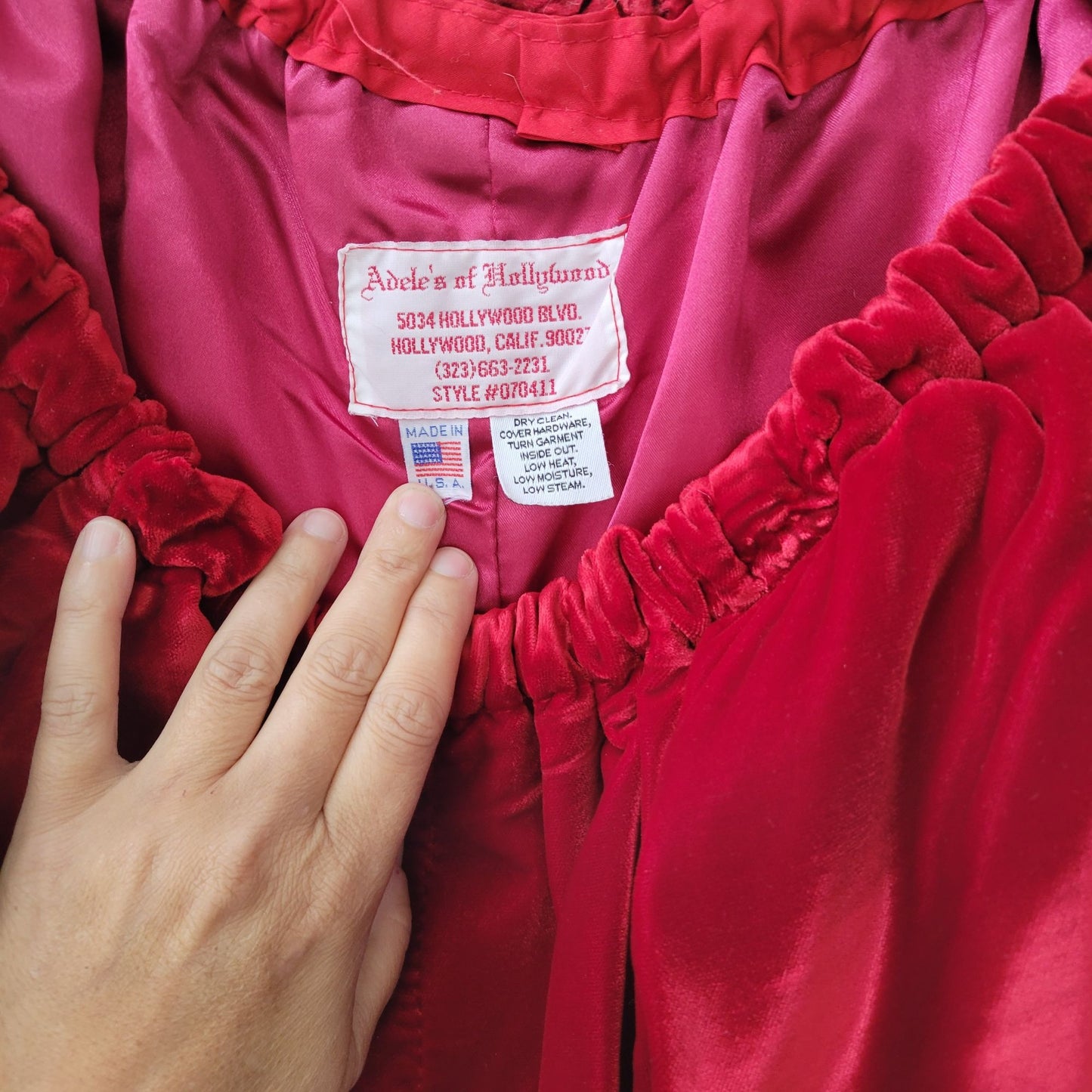 Deep Red Velvet & White Rabbit Fur Santa Suit