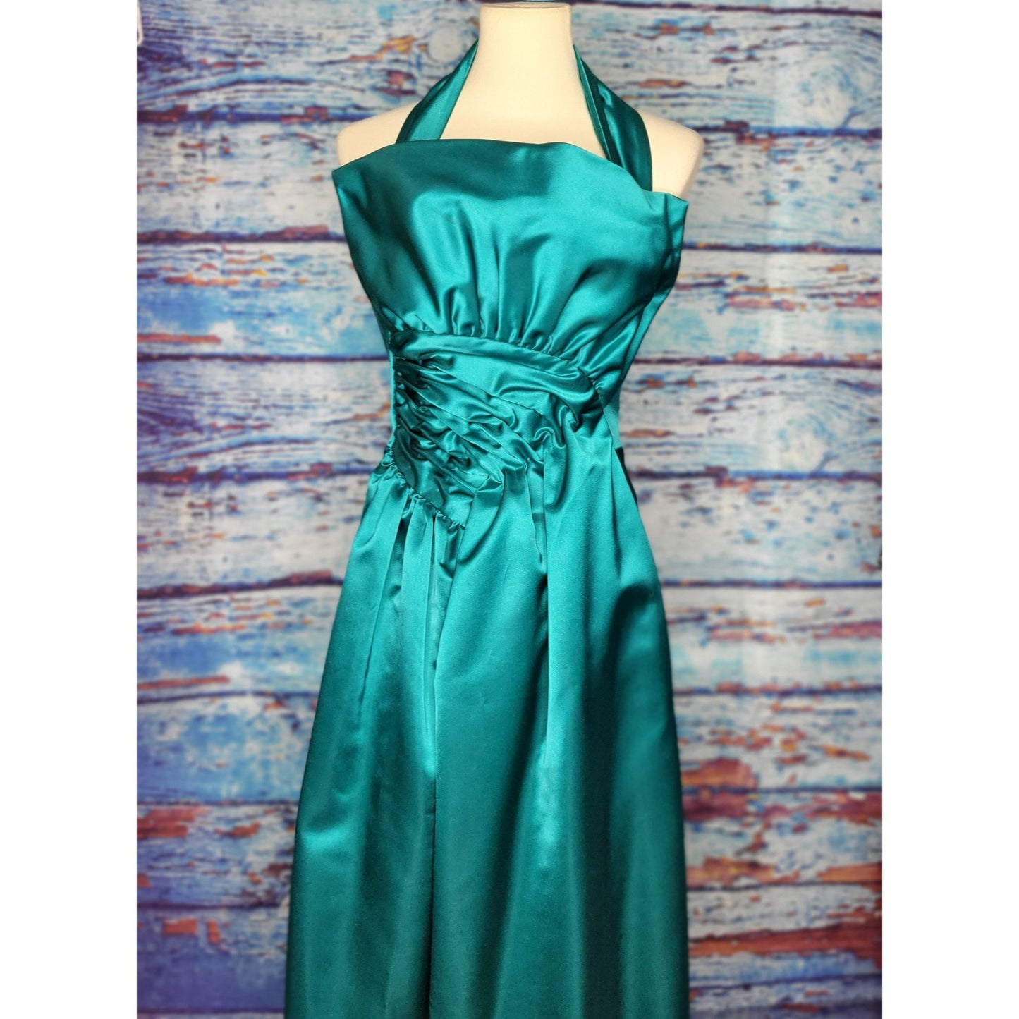 Vintage Victor Costa Teal Prom/Bridesmaid Dress