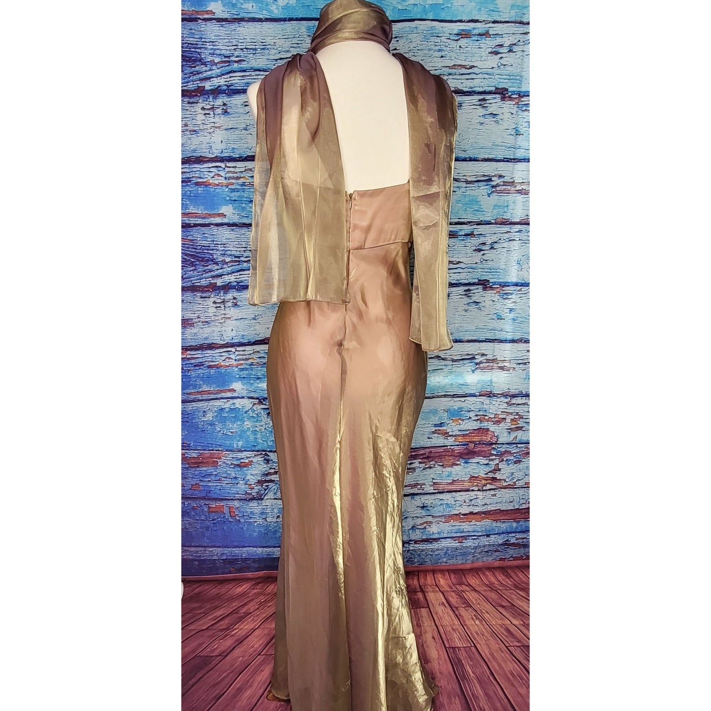 Shimmery Gold Coty Prom/Bridesmaid Dress Stunning!