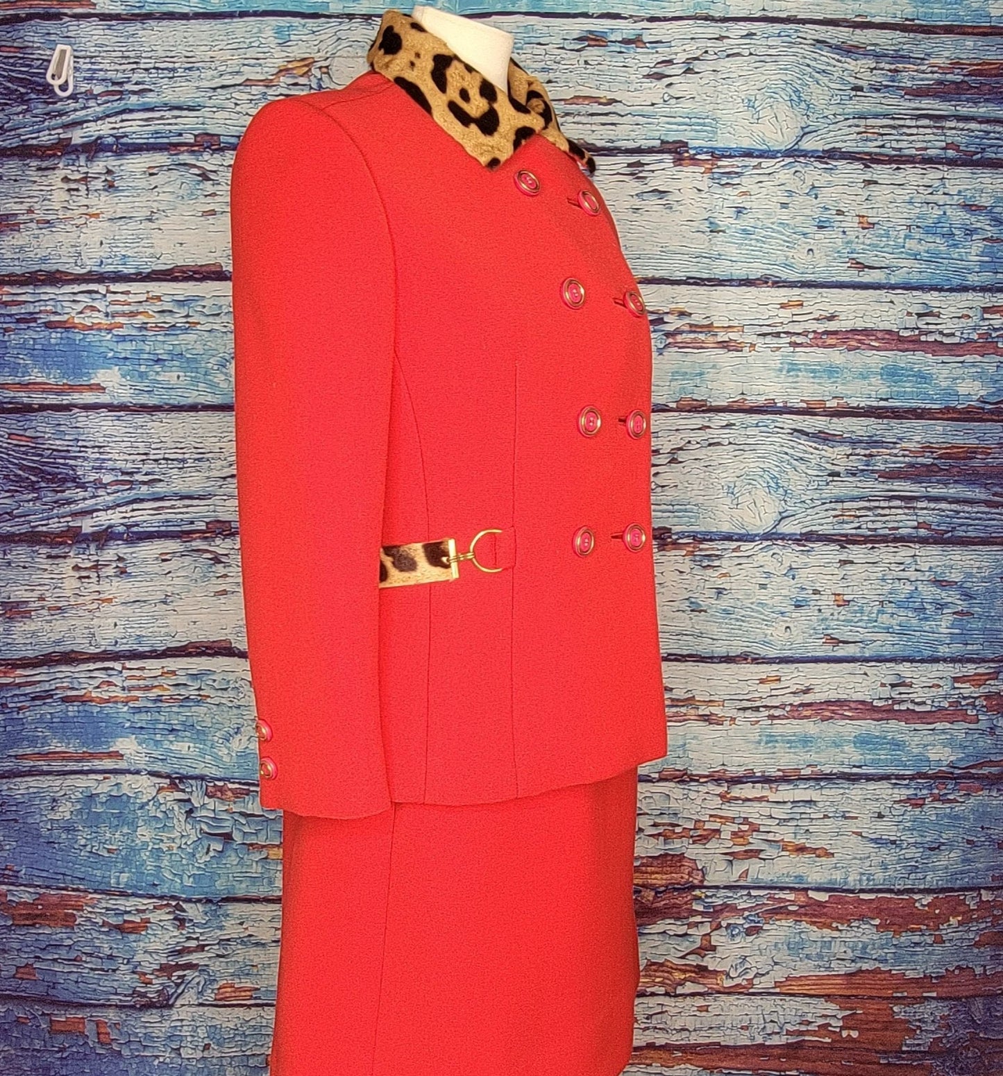 50s/60s Milady Shop Red Dress Suit.