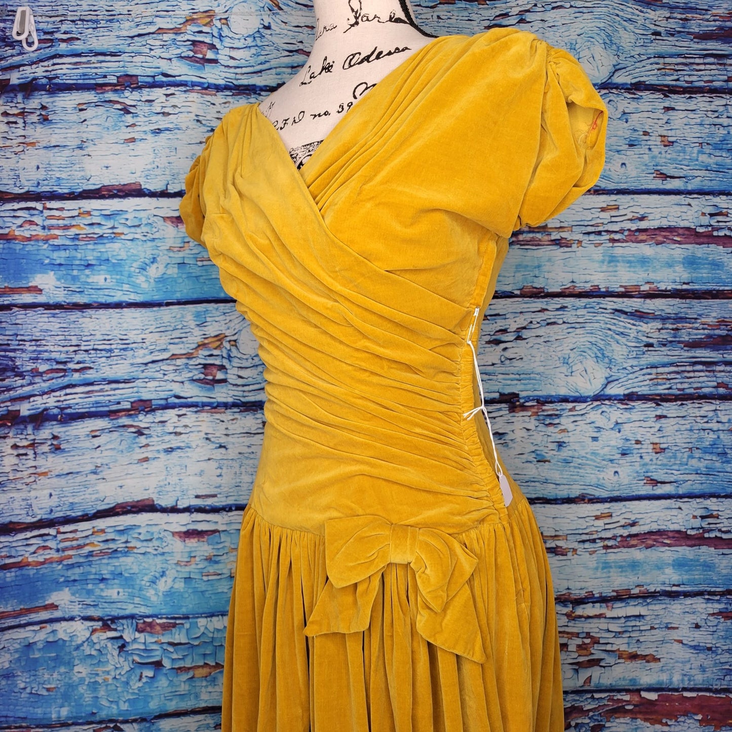 Vintage 1950's  Velvet Bridesmaid Dress. Handmade