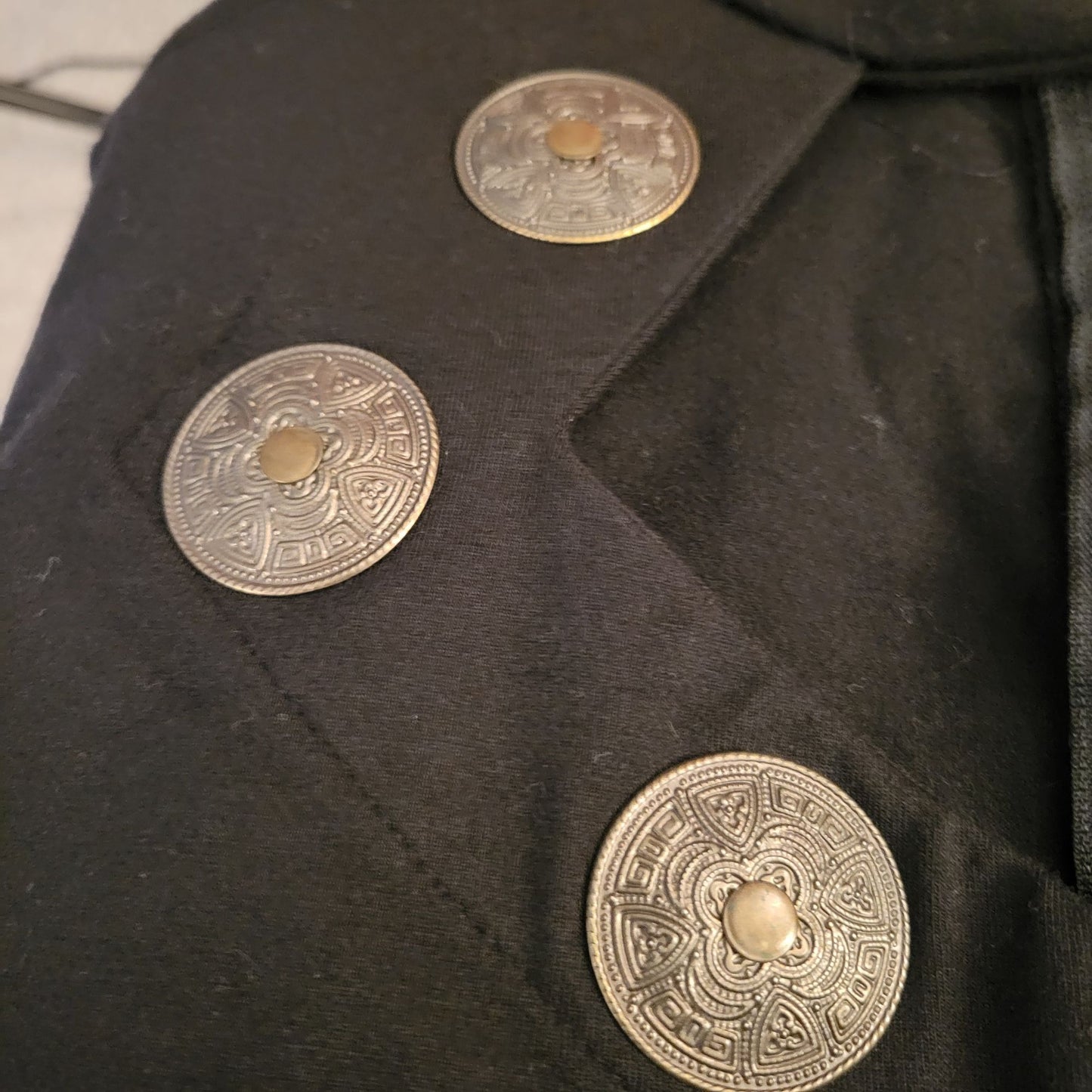 VTG 90's Black Sheath Dress w/ Cutout Chest