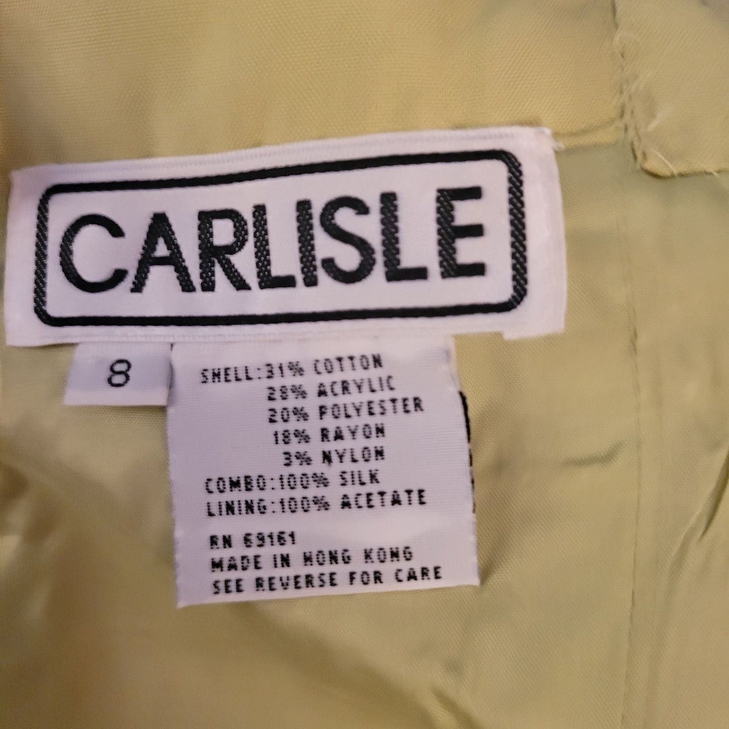 VTG Green Tweed Sleeveless Dress by Carlisle