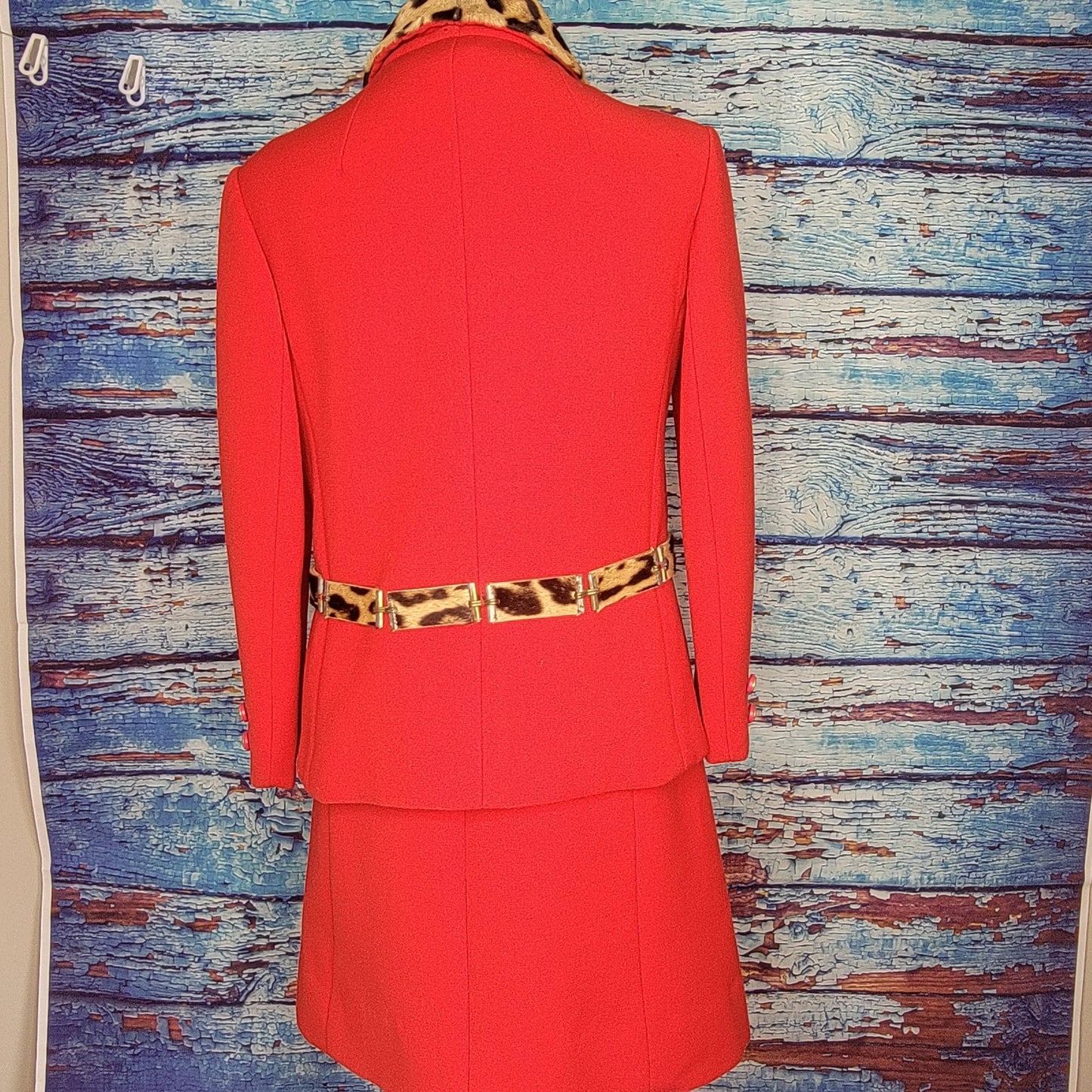 50s/60s Milady Shop Red Dress Suit.