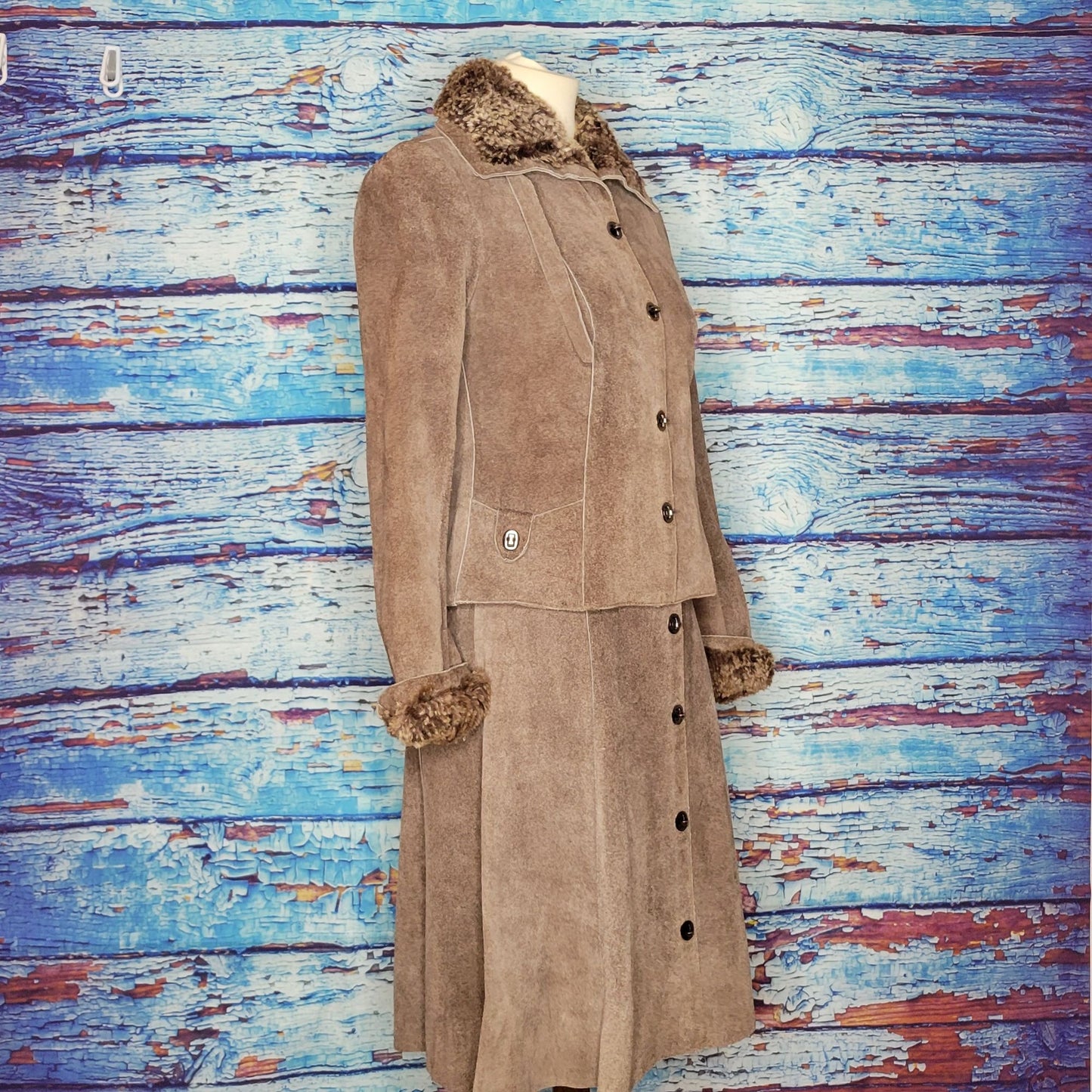 VTG 1970's SkinCheetahs Leather Skirt and Coat. AAAAAMAZING!!!!