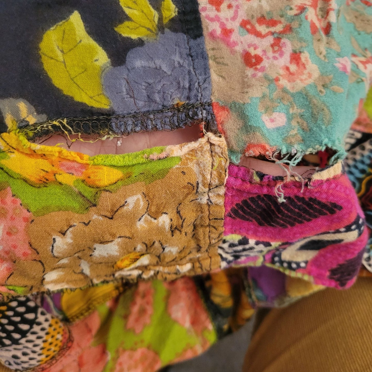 Patchwork Hippie Boho Wearable Art Dress