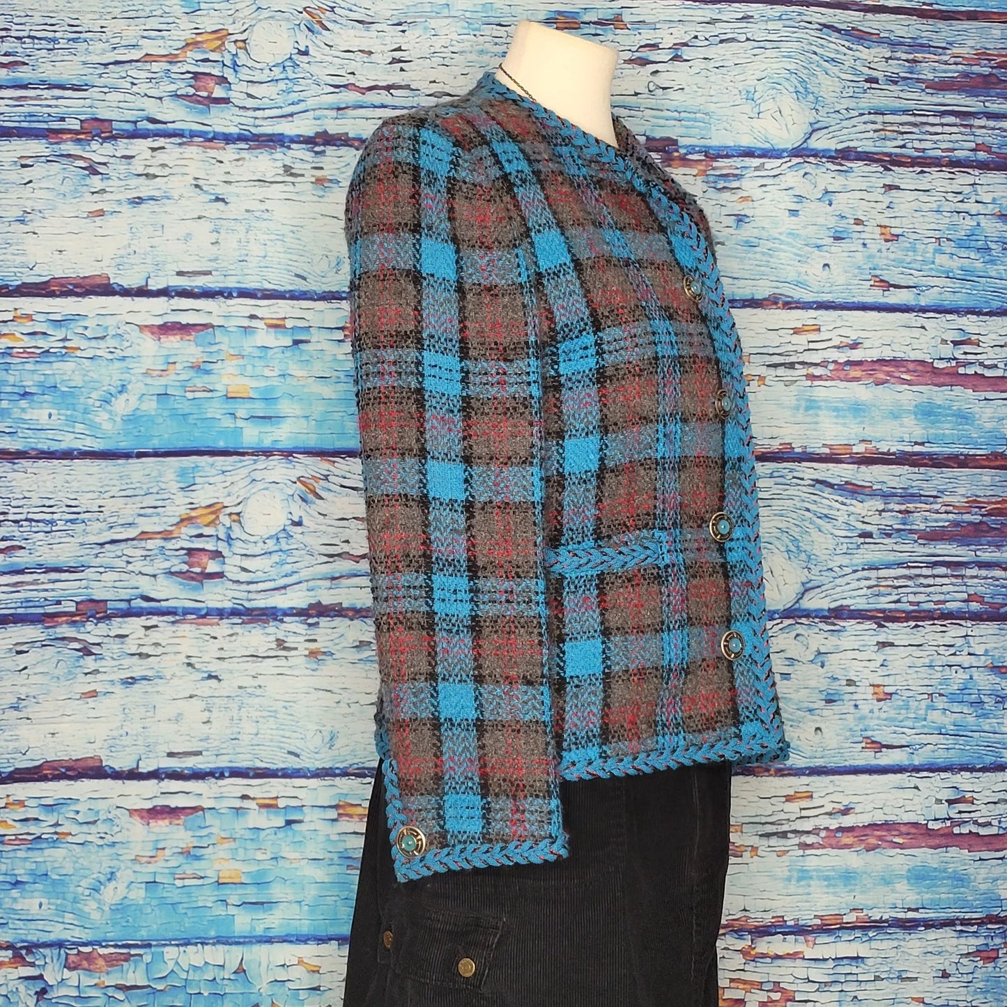 VTG Bleyle Wool & Mohair Blue Blazer
