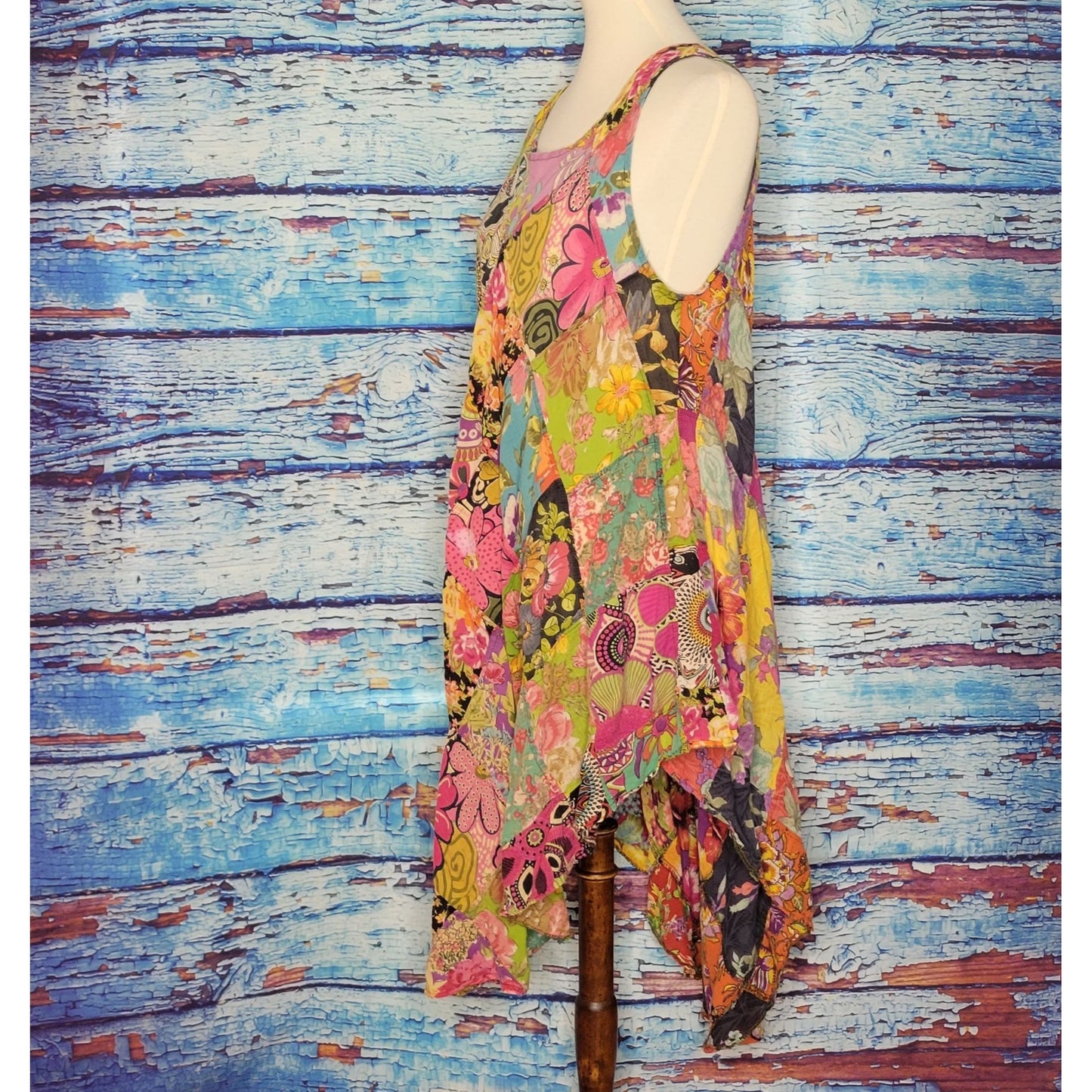 Patchwork Hippie Boho Wearable Art Dress