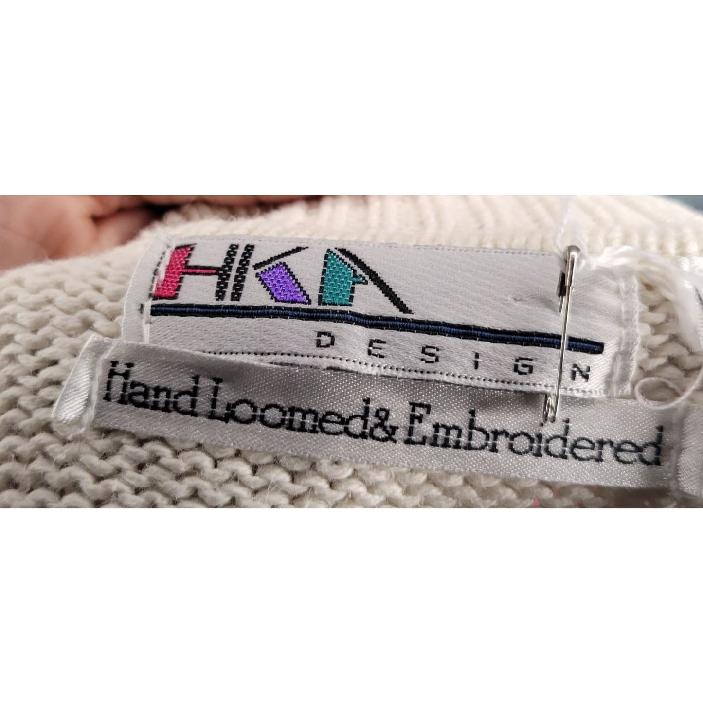 Vintage 80's 90's Handloomed & Embroidered Sweater by HKA Designs