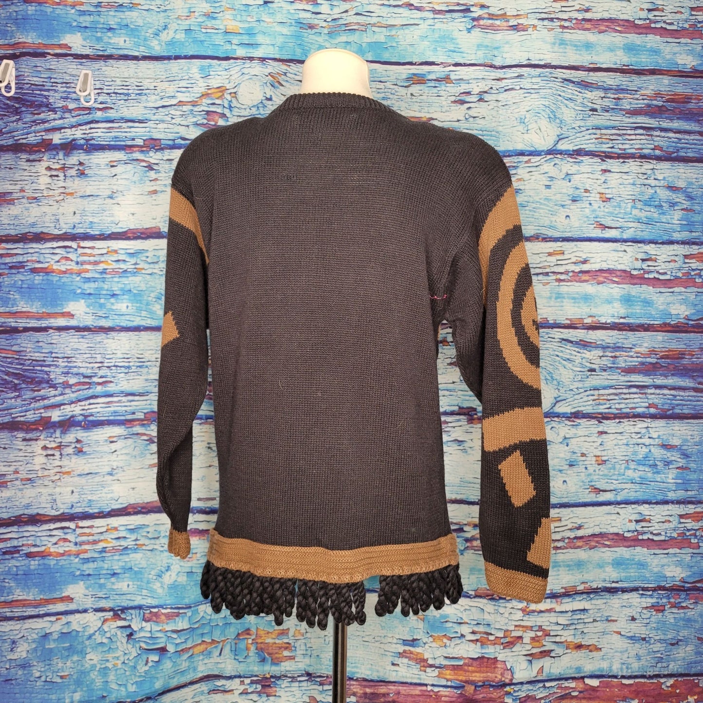 Vintage I.B. Diffusion Sequin & Button Embellished Sweater