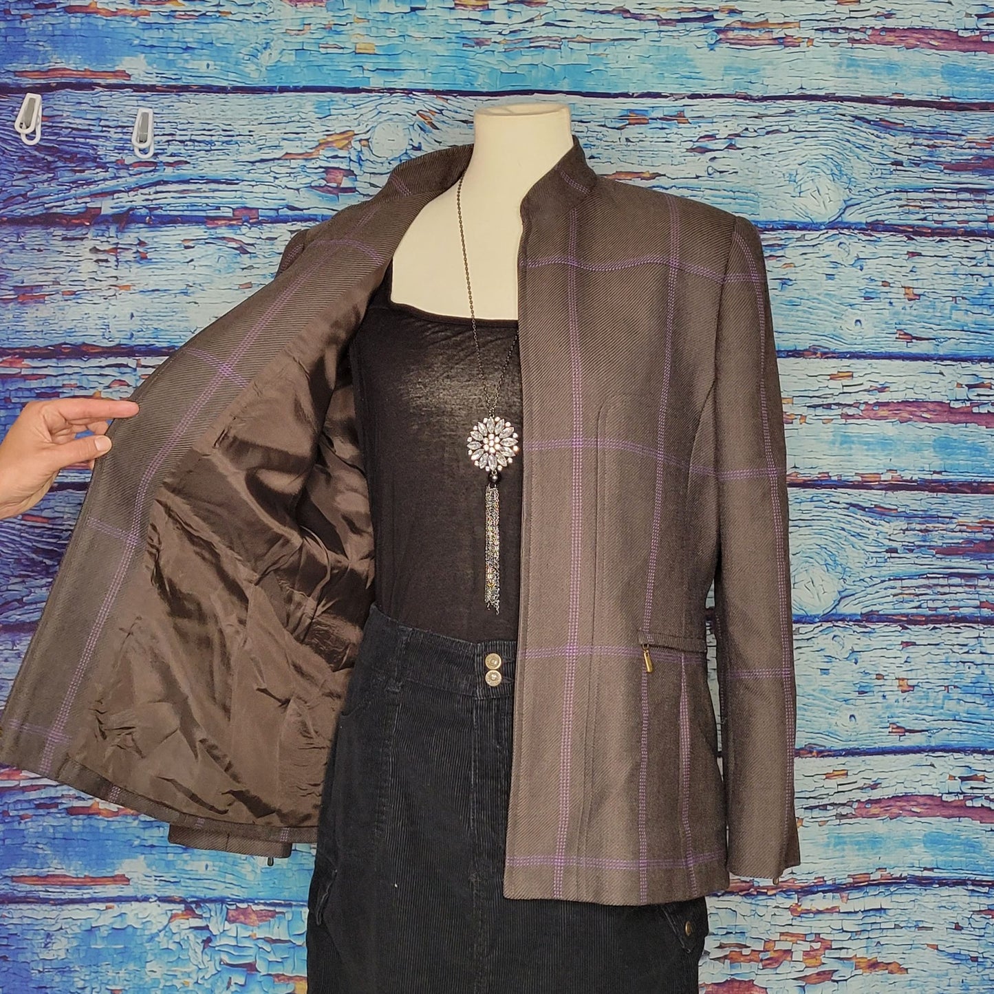 VTG Grey Carlisle Wool Blazer