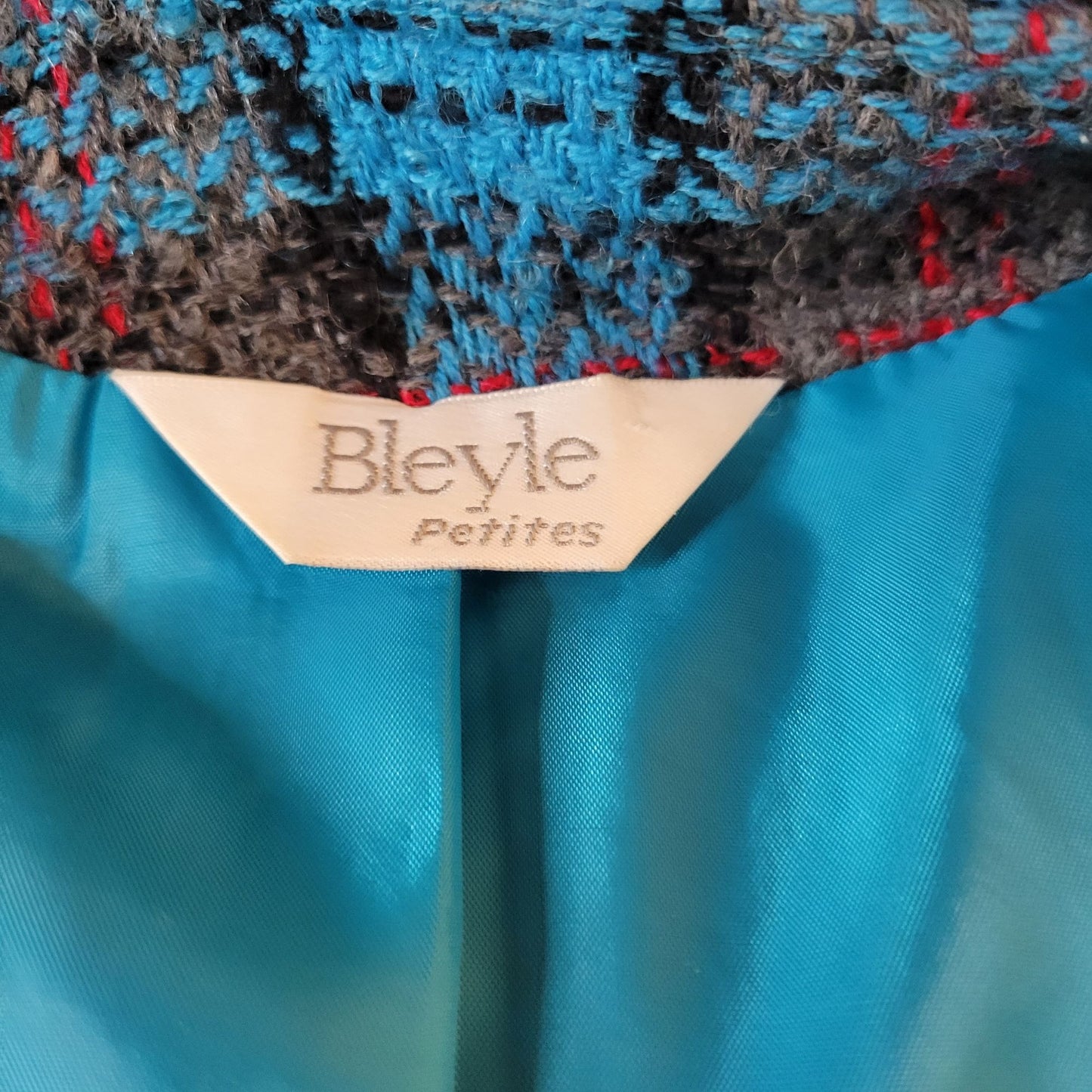 VTG Bleyle Wool & Mohair Blue Blazer