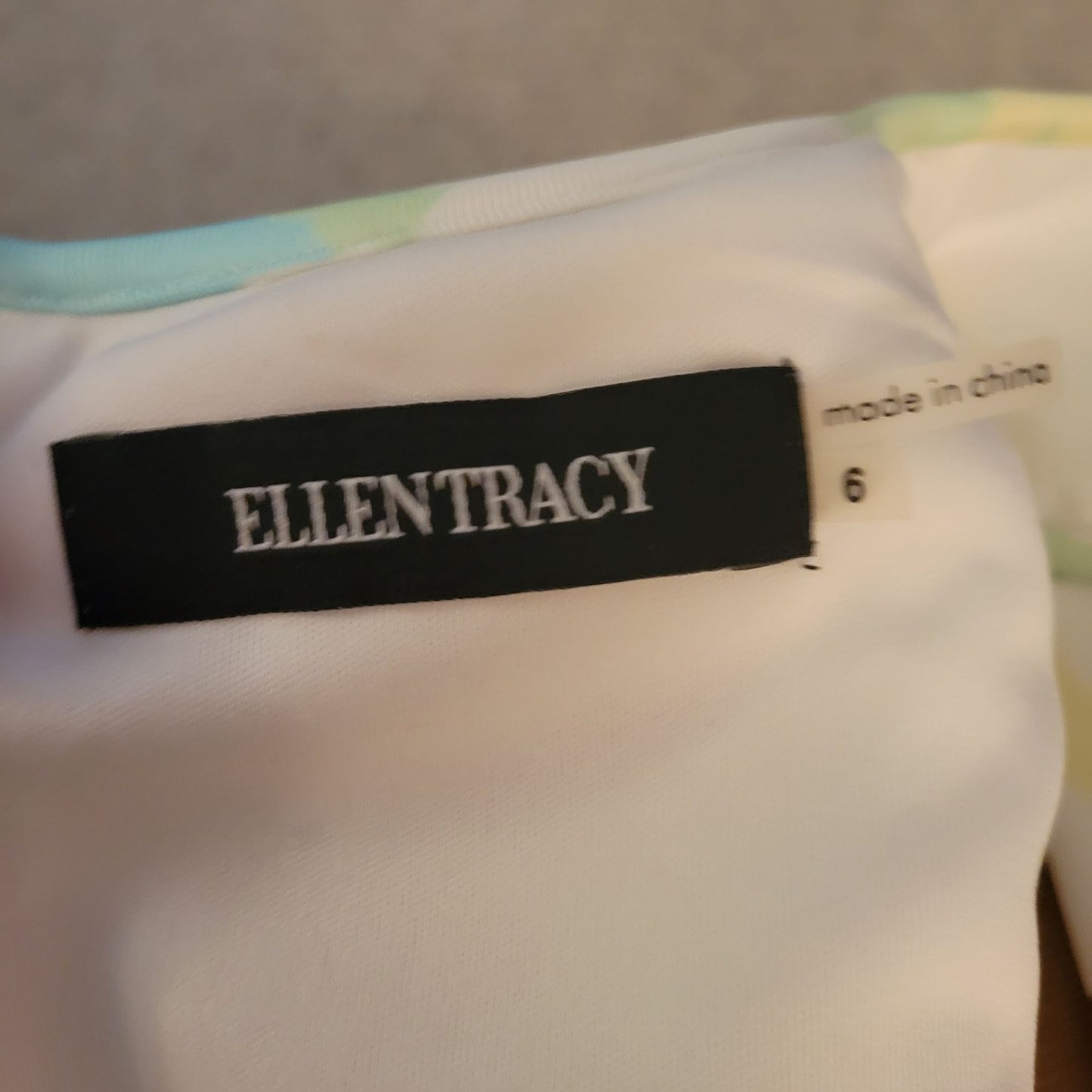 Ellen Tracy Floral Sheath Cocktail Dress