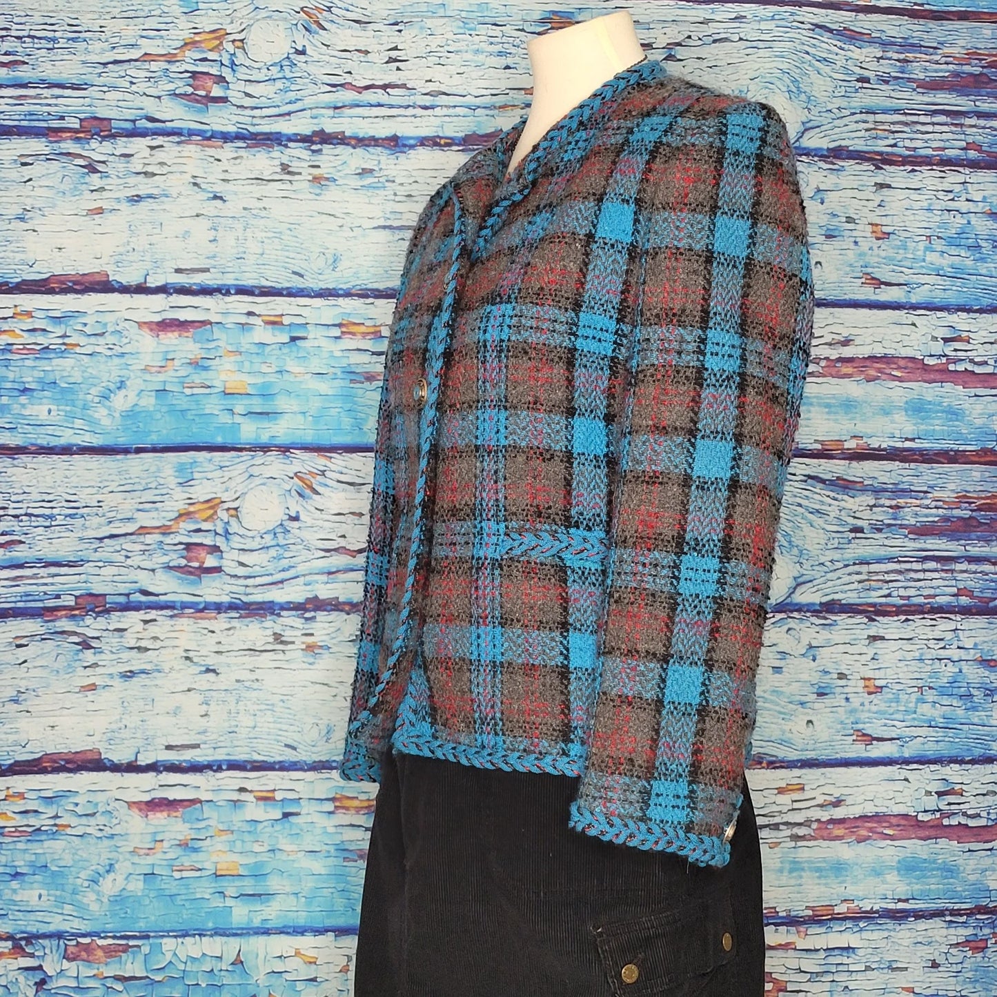 VTG Bleyle Wool & Mohair Blue Blazer