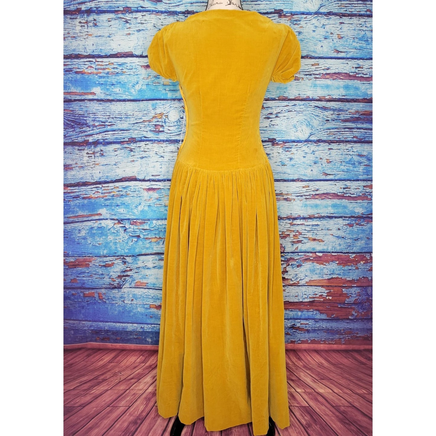 Vintage 1950's  Velvet Bridesmaid Dress. Handmade