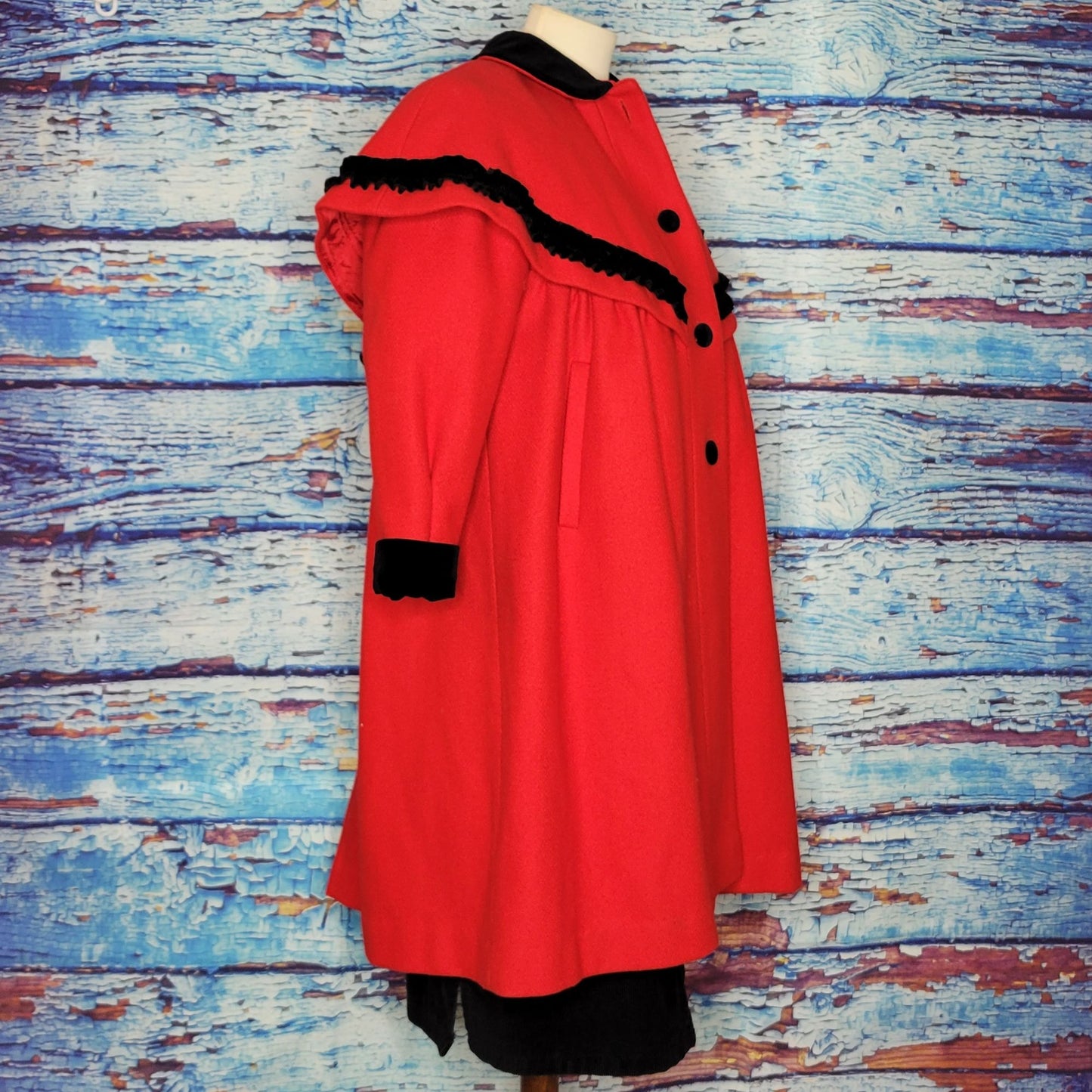 VTG Wool and Velvet Rothschild Winter Coat