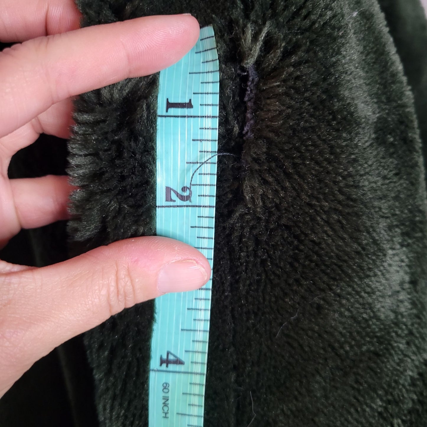 VTG Deep Green Faux Fur Winter Coat