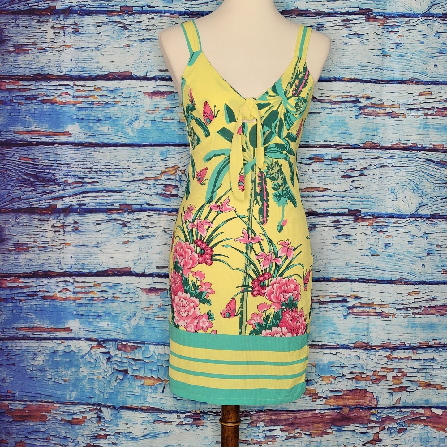 VTG Hawaiian Floral Pencil Dress