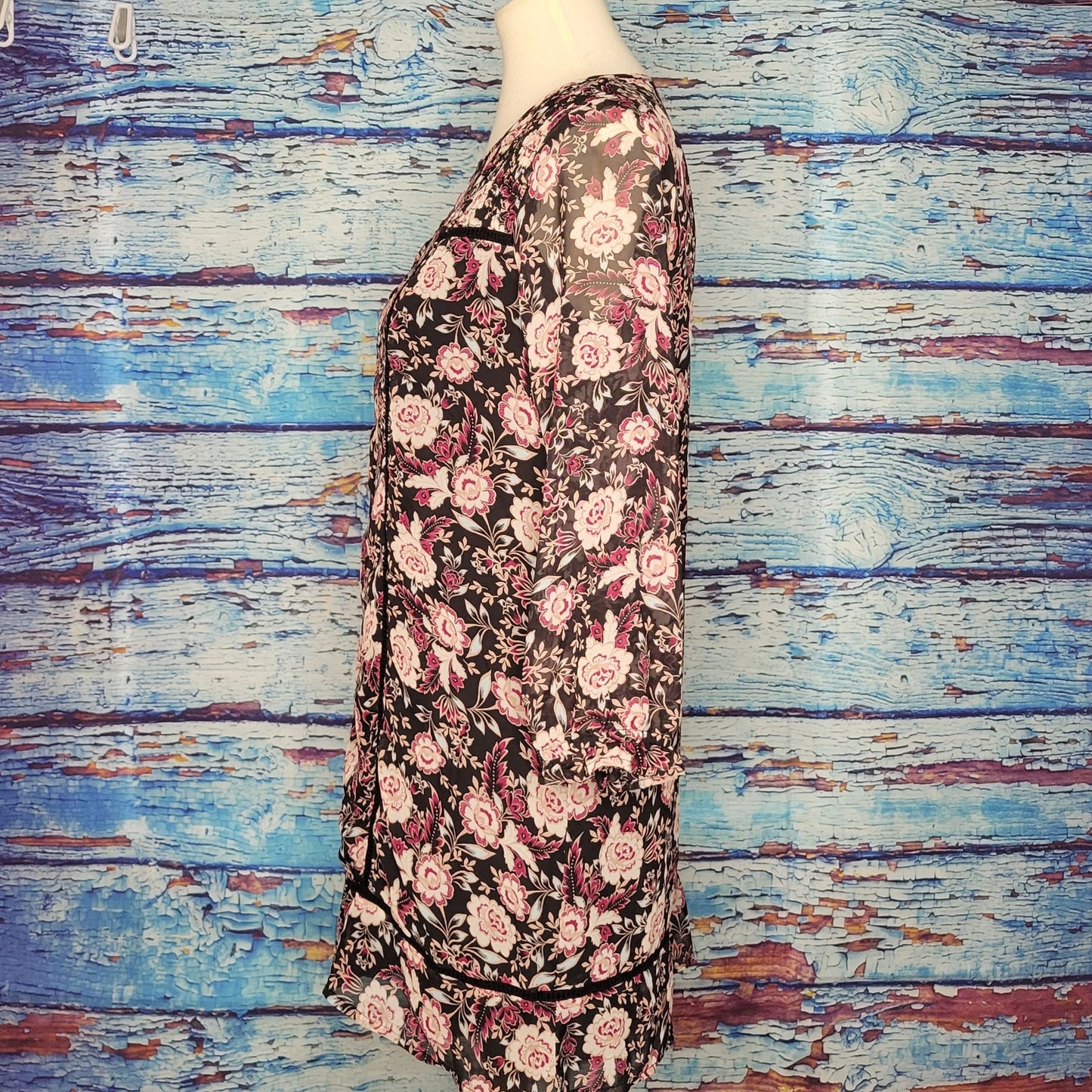 Pretty Pink Floral Polyester Dress