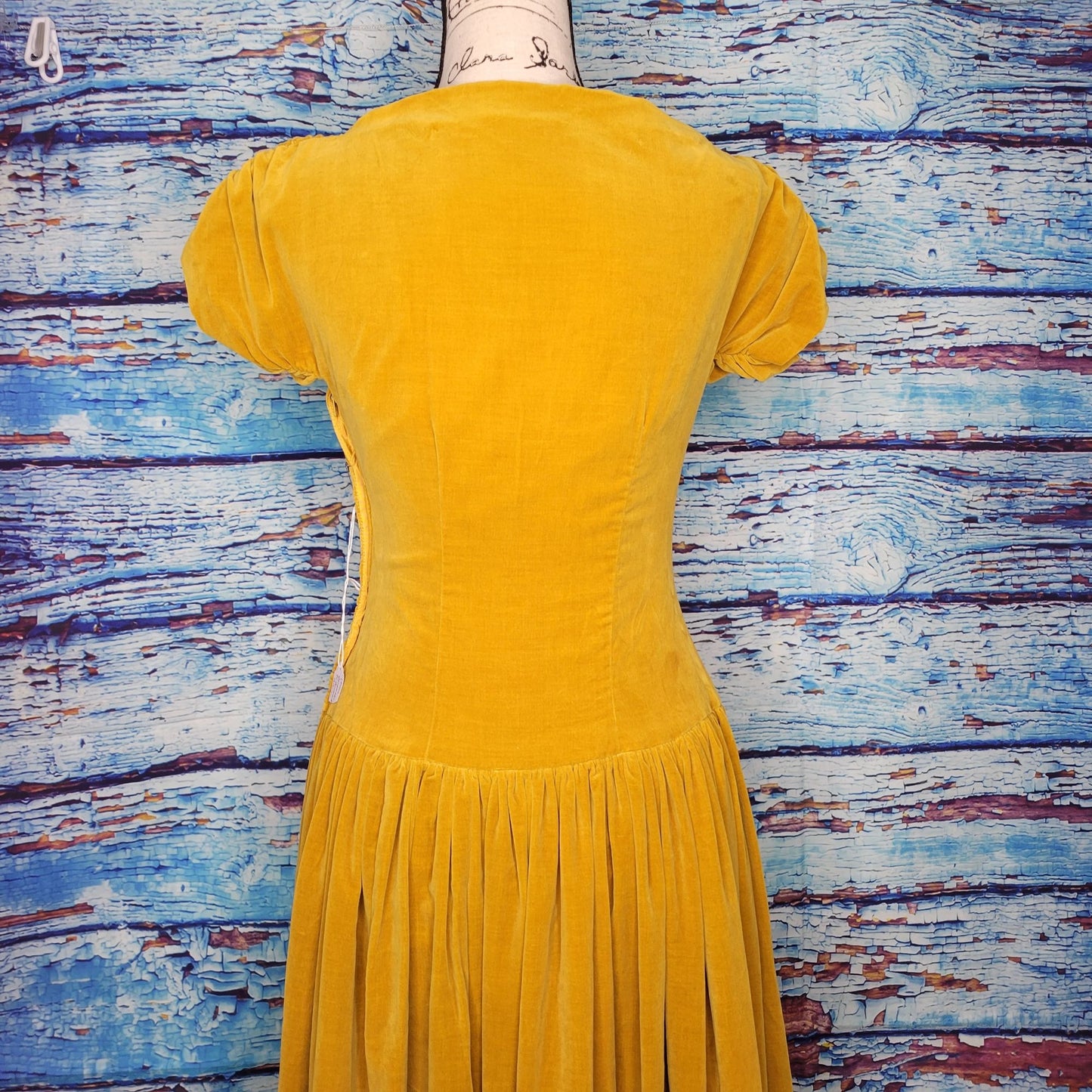 Vintage 1950's  Velvet Bridesmaid Dress. Handmade