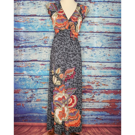 Cute Summer Hawaiian Maxi Dress