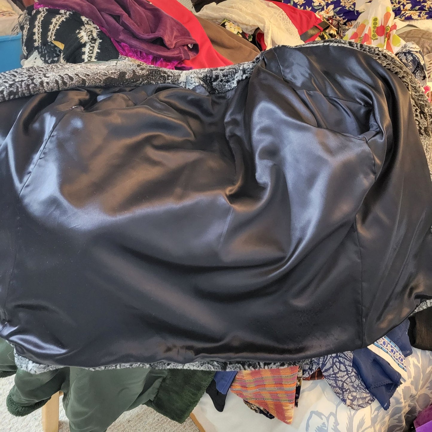 VTG Faux Fur Animal Print Winter Coat