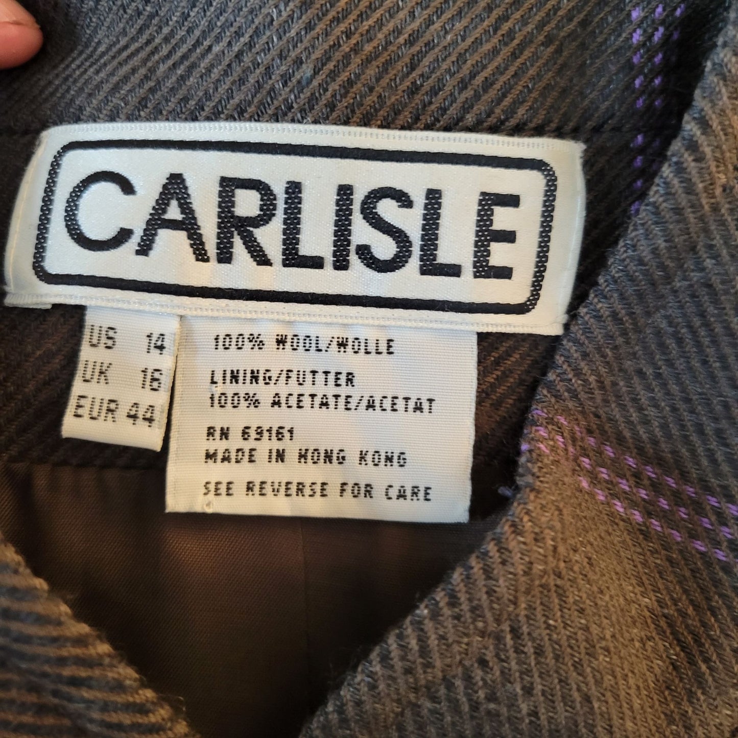 VTG Grey Carlisle Wool Blazer