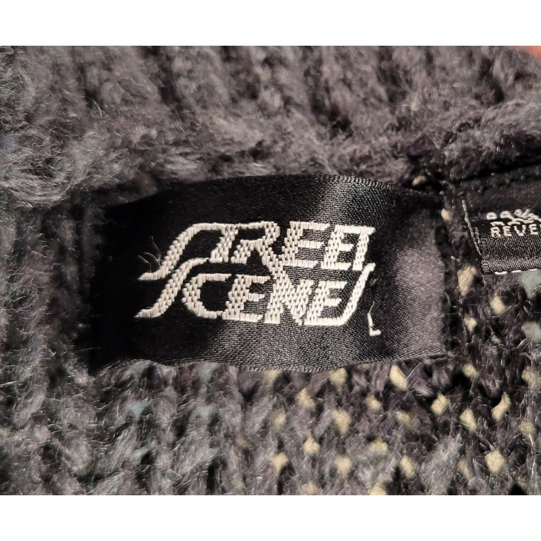 Vintage 80's 90's Grandpa Button Up Sweater Cardigan by Street Scenes