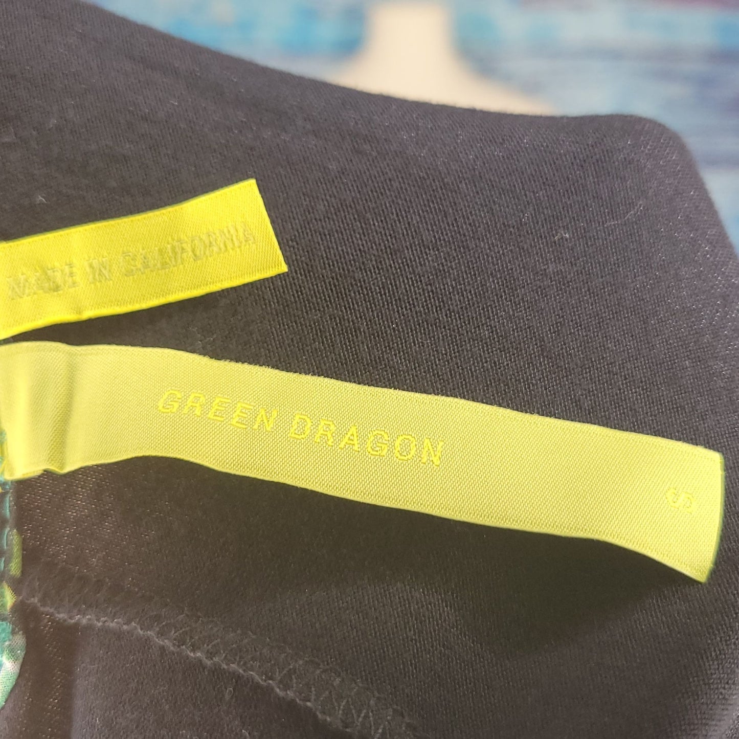 Green Dragon Floral/Abstract Boho Maxi Dress Size SM