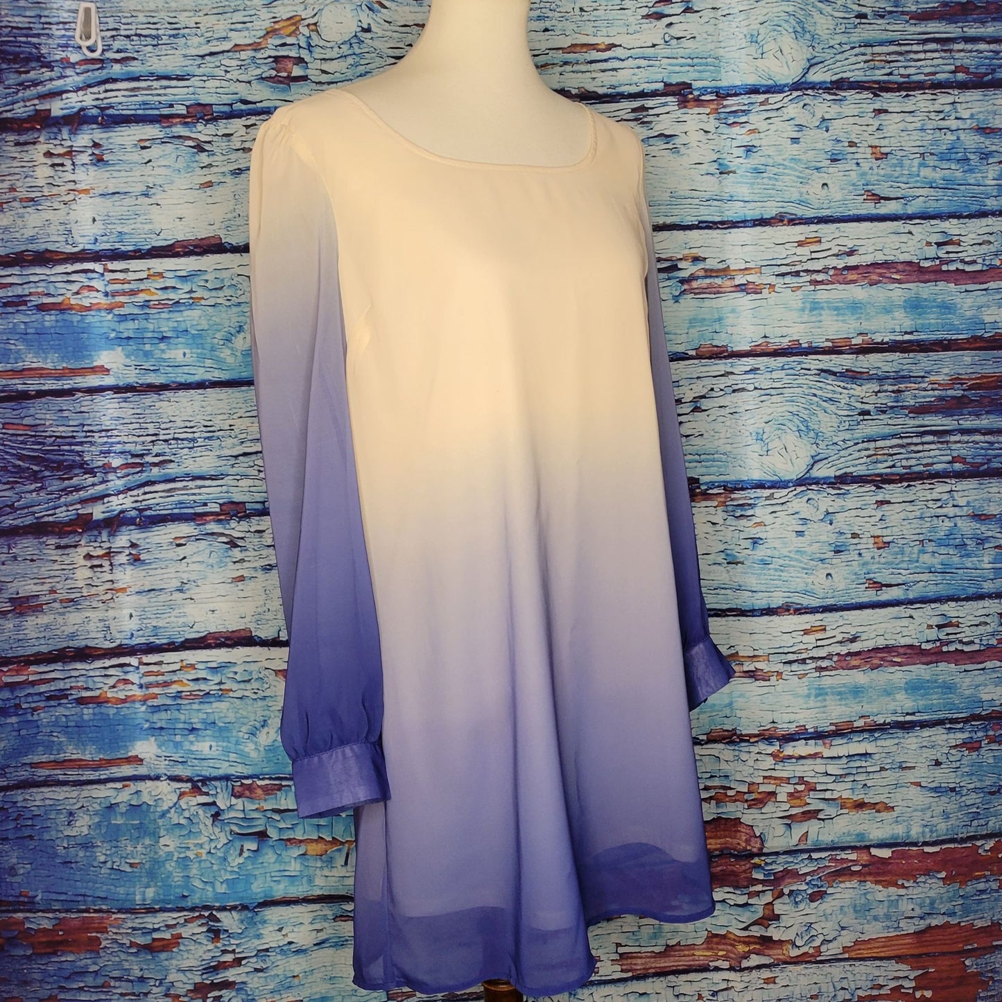 Blu Pepper Ombre Colored Summer Dress