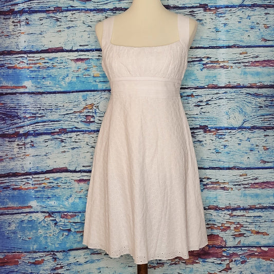 Pretty White Cotton Baby Doll Summer Dress