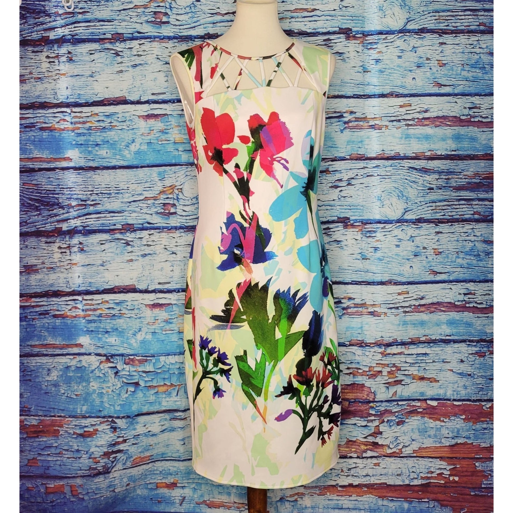 Ellen Tracy Floral Sheath Cocktail Dress – Pearl's Corner